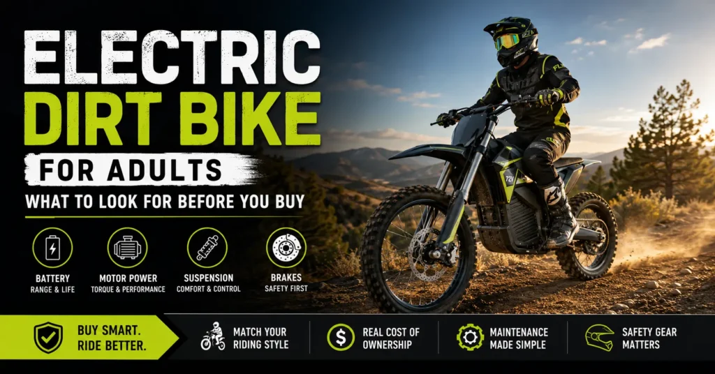 Electric Dirt Bike for Adults